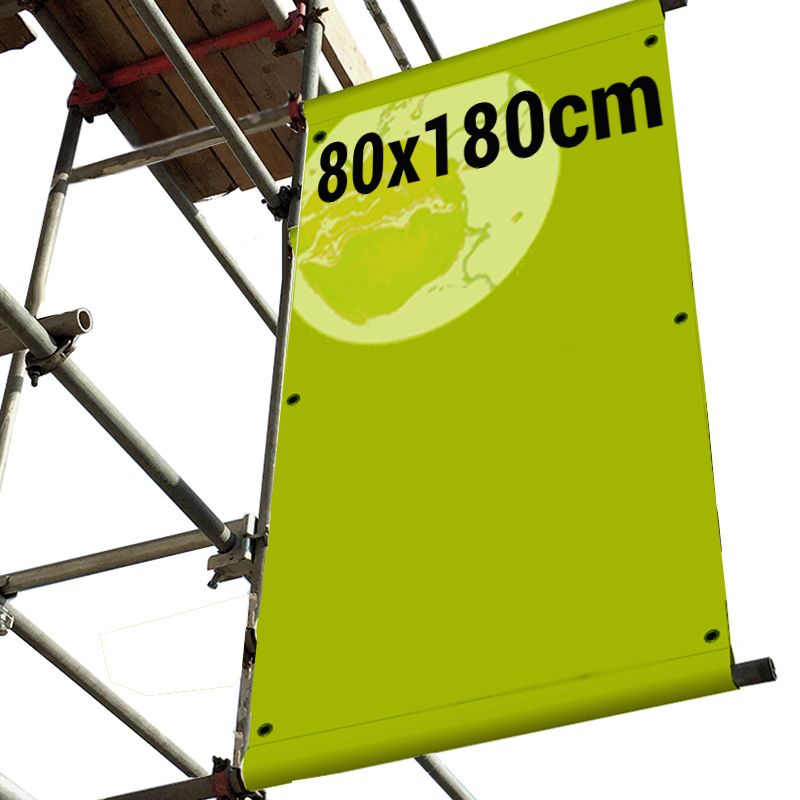 Baugerüstbanner als Fahnenausleger 180cm